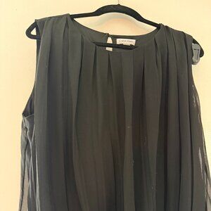 Black Calvin Klein Sleeveless Blouse